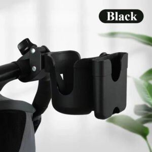 Porte-gobelet avec support téléphone - Noir